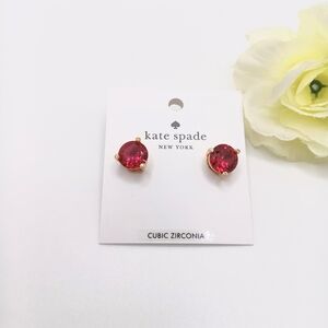Kate Spade Women Festive Rise And Shine Red Stud Earrings